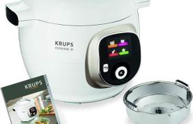 Krups cz7101 Multicuiseur cook4me Plus, 4 l, 1200 W, Blanc-Gris