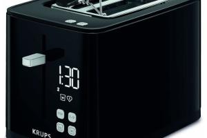 Grille-pain - KRUPS - Smartn Light KH641810 - Écran tactile - 7 niveaux de brunissage - Noir