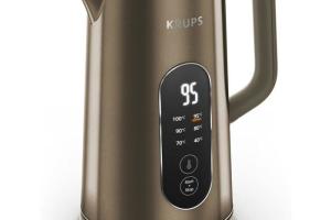 Krups BW871FF0 Bouilloire électrique 6 températures (40–100°C) affichage en temps réel