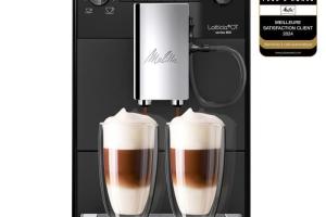 Machine à café - MELITTA - Latticia OT - Réservoir deau 15 L - Réservoir à grains 250 g - 1450 W - Noir mat