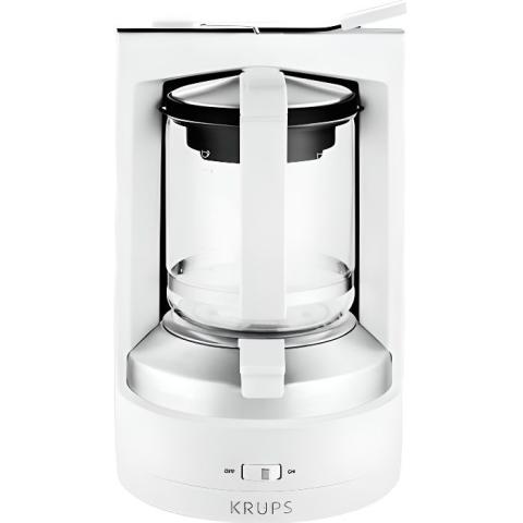Cafetière - KRUPS - KM468210 T8.2 - 12 tasses - Filtre - Blanc Cafetière - KRUPS - KM468210 T8.2 - 12 tasses - Filtre - Blanc