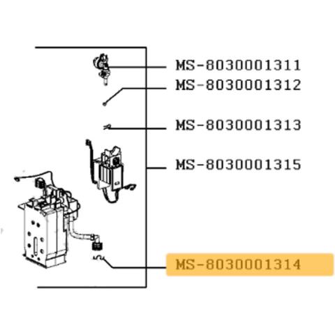 Krups - Epingle (repère MS-8030001314) (MS-8030001630, MS-8030001314) Cafetière, Expresso