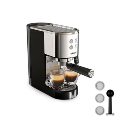 KRUPS KRUPS Cafetière expresso à pompe Virtuoso + inox - RECONDITIONNE XP444C10R KRUPS KRUPS Cafetière expresso à pompe Virtuoso + inox - RECONDITIONNE XP444C10R