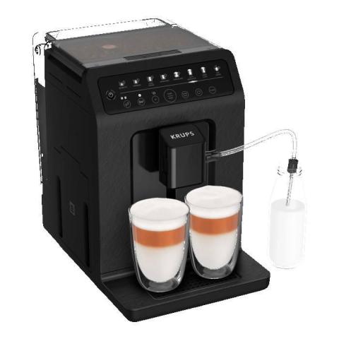 KRUPS Machine à café grains automatique 2 boissons simultanées 8 boissons préréglées EA897B10