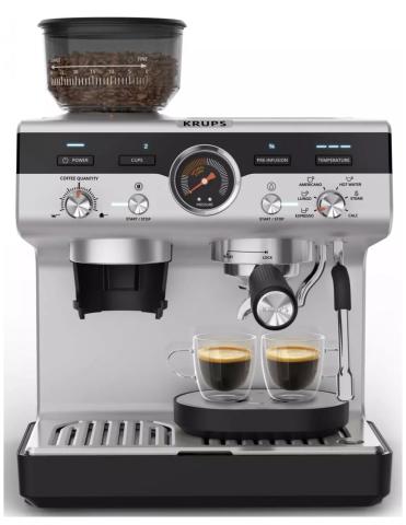Krups Precision, Machine Espresso Avec Broyeur, Espresso Parfait, Interface, Xp801t10 Krups Precision, Machine Espresso Avec Broyeur, Espresso Parfait, Interface, Xp801t10