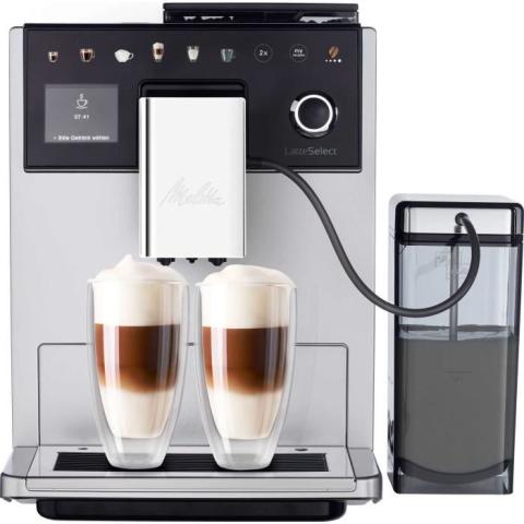 Machine à café 2-en-1 - MELITTA - LATTE SELECT F630-201 - Argent - 1 8 L - 15 bars
