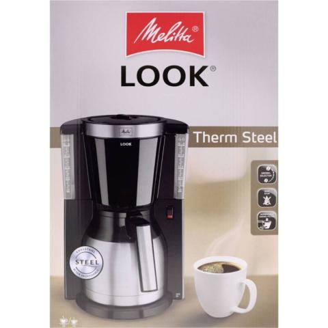 Melitta Look Iv Cafetière Noir Nombre De Tasse=8 Verseuse Thermofuge Y636843