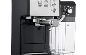 Breville Prima Latte II machine à café espresso, latte et cappuccino | pompe professionnelle 19 bars et mousseur à lait | argent [VCF108X]