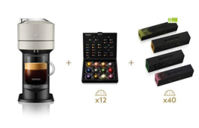 Cafetière à dosette ou capsule Krups BUNDLE VERTUO NEXT YY4802FD GRIS ANTHRACITE + 52 capsules Nespresso offertes Cafetière à dosette ou capsule Krups BUNDLE VERTUO NEXT YY4802FD GRIS ANTHRACITE + 52 capsules Nespresso offertes
