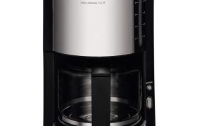 cafetière électrique de 1,25L pour 10 tasses 1100W gris noir