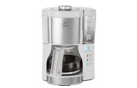 Cafetière filtre Melitta Look V Timer 1025 07 Blanc Acier Brossé Blanc Argent