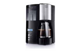 CAFETIÈRE OPTIMA TIMER NOIR-ACIER BROSSÉ