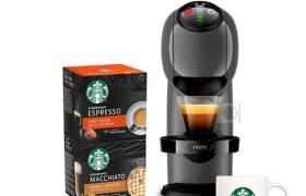 Expresso Nescafé Dolce Gusto Genio YY4893FD 1500 W avec 2 boîtes de capsules espresso et macchiato et mug Starbucks Compact Gris Anthracite Expresso Nescafé Dolce Gusto Genio YY4893FD 1500 W avec 2 boîtes de capsules espresso et macchiato et mug Starbucks Compact Gris Anthracite