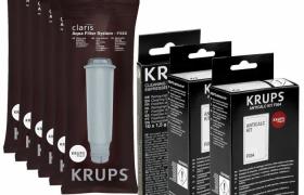 Filtre à eau Krups pour machine à espresso F088 avec détartreur XS3000 et détartreur F054 EA9010, EA8010, EA8441, EA8165, EA8050