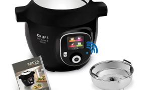 Krups Cook4Me+ Connect Multicuiseur 1600 4 l Noir/Gris - CZ7158