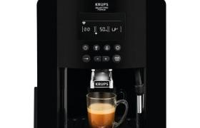 KRUPS EA817010 - Machine expresso Arabica Essential - 1,7L - Broyeur à grains 260g - 1450W - 15 bars - Noir