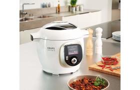 Krups Multicuiseur de 4L avec écran 1200W gris blanc