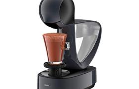 Krups Nescafé Dolce Gusto Infinissima KP173B Capsule Cafetière pour boissons chaudes et froides, pression de pompe 15 bar, dosage d'eau manuel, réservoir d'eau 1,2 l, arrêt automatique, gris cosmic