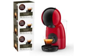 KRUPS Nescafé Dolce Gusto Machine a café YY4580FD + 3 boites de café espresso, 15 bars, Cafetiere capsules, Compact, Piccolo,