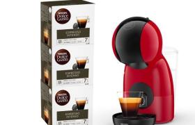 KRUPS Nescafé Dolce Gusto Machine à café YY4580FD + 3 boites de café espresso, 15 bars, Cafetière capsules, Compact, Piccolo, Rouge