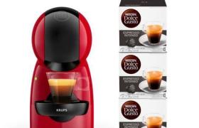 Krups Nescafé Dolce Gusto Piccolo XS, Machine à café Ultra compact avec 48 Capsules