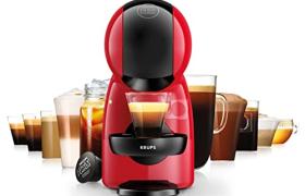 Krups Nescafé Dolce Gusto Piccolo XS rouge, Machine à café ultra compact, Cafetière à dosette, Multi-boissons, Intuitive, Pression 15 bars, Mode éco KP1A3510