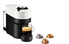 Krups Nespresso, Machine à Café, Cafetière à Capsules, 4 Tailles de Tasses, Expresso, Café Long, Large Choix de Boissons, Compact, Vertuo Pop, Blanc Coco YY4889FD