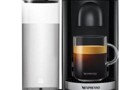 KRUPS NESPRESSO YY2779FD Vertuo Plus Machine à café Expresso Nespresso, Cafetière Expresso, 1,8 L, 5 tailles de tasses, Noir