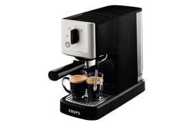 Krups XP344010 Machine à Café Calvi Pression 15 Bars Cafetière Expresso Thermoblock Buse Vapeur Espresso Chocolat Boissons Lacté