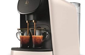 L'OR Barista LM8012/00 Machine à Café à Capsule Classique ou Double, 19 Bars de Pression, Réservoir 1 L, 9 Capsules Incluses - Blanc Satiné L'OR Barista LM8012/00 Machine à Café à Capsule Classique ou Double, 19 Bars de Pression, Réservoir 1 L, 9 Capsules Incluses - Blanc Satiné