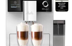 Machine à café avec broyeur MELITTA CI Touch® F630-101 - Réservoir amovible 1,8L - 2 réservoirs à grains - Ecran tactile - Argent