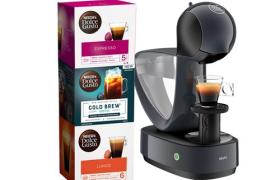 Machine Espresso Krups Nescafé Dolce Gusto Infinissima avec 3 boites de capsules offertes YY4998FD 1500 W Gris