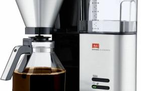 Melitta - 1012-01 Cafetiere filtre Aroma Elegance Glass Basis - Noir/ Acier brossé