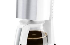 MELITTA 1017-03  Cafetière Enjoy Top Glass Blanc/Acier brossé 1017-03
