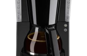 Melitta Cafetiere a Filtre avec Verseuse en Verre, Fonction Maintien au Chaud, Selecteur dArome, Look Selection, Noir/Acier B