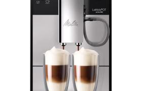 Melitta Latticia OT Argent F300-101, Machine a Cafe avec Broyeur a Grains, One Touch, Expresso, Cappuccino, Latte Macchiato,