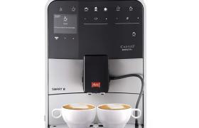 Melitta Machine à Café et Boissons Chaudes Automatiques, Commande par Smartphone avec application Connect, Fonction One Touch, Caffeo Barista T Smart, Argent, F831-101