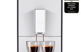 Melitta - Machine à Café à Grain Solo® Argent - Machine Expresso Automatique Broyeur à Grains avec Système d'Extraction Arômes