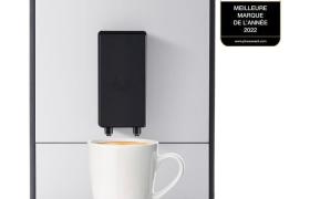 Melitta - Machine à Café à Grain Solo® Pure Silver - Machine Expresso Automatique Broyeur à Grains avec Système d'Extraction Arômes