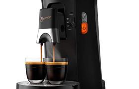 Philips CSA240/61 Machine à Café à Dosettes SENSEO Select Eco, Intensity Plus, Crema Plus, Fonction Memo - Noir Philips CSA240/61 Machine à Café à Dosettes SENSEO Select Eco, Intensity Plus, Crema Plus, Fonction Memo - Noir