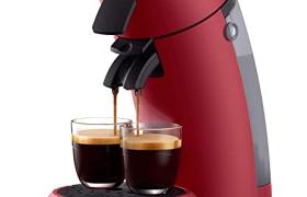 Philips Machine à Café Dosettes Senseo Original, Rouge Philips Machine à Café Dosettes Senseo Original, Rouge