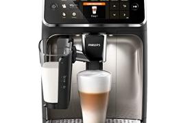 Philips Série 5400 Machine Expresso - Café à Grain - LatteGo Mousseur à Lait, 12 Spécialités de Café, Affichage Intuitif, 4 Profils Utilisateur, Chrome (EP5447/90) Philips Série 5400 Machine Expresso - Café à Grain - LatteGo Mousseur à Lait, 12 Spécialités de Café, Affichage Intuitif, 4 Profils Utilisateur, Chrome (EP5447/90)
