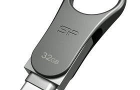 SILICON POWER Clé USB 3.0 C80 - 32 GB - Argent