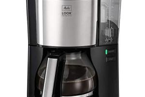 Melitta Look V Perfection, Noir / Inox, 1025-06 Cafetière Filtre avec Verseuse Verre, 10 à 15 Tasses, Réservoir d'Eau Amovible, Melitta Look V Perfection, Noir / Inox, 1025-06 Cafetière Filtre avec Verseuse Verre, 10 à 15 Tasses, Réservoir d'Eau Amovible,