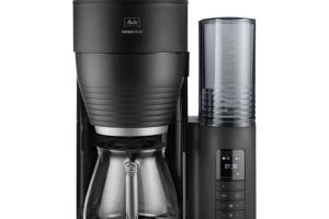 AromaFresh Glass Pro X 1030-02Cafetière FiltreNoireMoulin À Grains IntégréVerseuse IsothermeDouble Minuteur10 TassesMachine