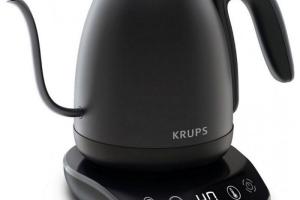 Bouilloire électrique - KRUPS - BW923810 - 1 litre - 1250 watts - Noir mat