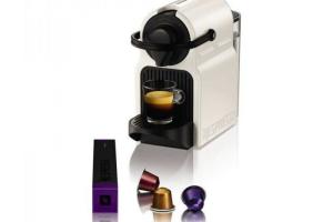 Cafetière à capsules Krups Inissia XN1001 19 bar 0,7 L 1260W Blanc ((0,7 L)) Cafetière à capsules Krups Inissia XN1001 19 bar 0,7 L 1260W Blanc ((0,7 L))