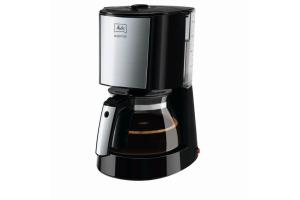 CAFETIÈRE ENJOY TOP GLASS NOIR-ACIER BROSSÉ CAFETIÈRE ENJOY TOP GLASS NOIR-ACIER BROSSÉ