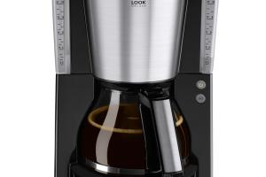 CAFETIÈRE LOOK IV DELUXE NOIR-ACIER BROSSE