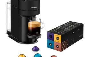Cafetière Nespresso Krups YY5901FD Vertuo Next Noir mat avec 52 capsules Cafetière Nespresso Krups YY5901FD Vertuo Next Noir mat avec 52 capsules